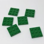 LEGO Orjinal Moc Custom Aksesuar Creator Plate 3 X 3 Kare Düz Tuğla Yeşil