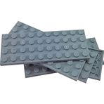 LEGO Orjinal Moc Custom Aksesuar Creator Plate 4 X 10 Düz Tuğla Açık Gri