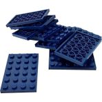 LEGO Orjinal Moc Custom Aksesuar Creator Plate 4 X 6 Düz Tuğla Lacivert