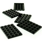 LEGO Orjinal Moc Custom Aksesuar Creator Plate 4 X 6 Düz Tuğla Siyah