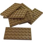 LEGO Orjinal Moc Custom Aksesuar Creator Plate 4 X 8 Düz Tuğla Koyu Taba