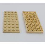 LEGO Orjinal Moc Custom Aksesuar Creator Plate 4 X 8 Düz Tuğla Tan