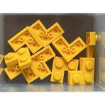 LEGO Orjinal Moc Custom Creator Plate 2 X 2 Corner Düz Köşe Tuğla Açık Turuncu