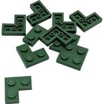 LEGO Orjinal Moc Custom Creator Plate 2 X 2 Corner Düz Köşe Tuğla Sand Green