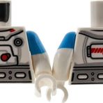 LEGO Orjinal Moc Custom Minifigür Minifigure Gövde Torso Beyaz Nasa Astronot Tulum