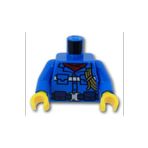 LEGO Orjinal Moc Custom Minifigür Minifigure Gövde Torso Mavi Ipli Arama Kurtarma
