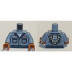 LEGO Orjinal Moc Custom Minifigür Minifigure Gövde Torso Özel Mavi Mekanik Tamirci Motorcu Tulum