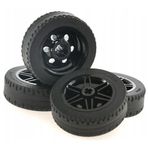 LEGO Orjinal Technic Aksesuar Custom Moc Tire 43.2 X 14 Siyah Büyük Boy Tekerlek Siyah 4 Jant