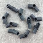 LEGO Orjinal Technic Custom Axle Connector Angled #3 Bağlantı Parçası Koyu Gri