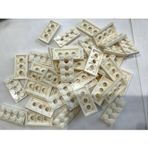 LEGO Orjinal Technic Moc Custom Plate 2 X 4 Ortası Pin Delikli Düz Tuğla Beyaz