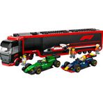 Lego Oyuncak City RB20 ve AMR24 F1 Arabalı F1 Kamyonu 8 Yaş ve Üzeri Çocuklar için Yarış Arabası İçeren Yaratıcı Oyuncak