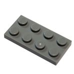 LEGO Parçalar ve Parçalar: Koyu Gri (Koyu Taş Grisi) 2x4 Tabak x20
