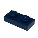 LEGO Parçalar ve Parçalar: Koyu Mavi (Toprak Mavisi) 1x2 Tabak x50