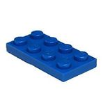 LEGO Parçalar ve Parçalar: Mavi (Parlak Mavi) 2x4 Tabak x20