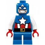 Lego SH0250 Captain America Short Legs Minifigür