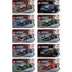 LEGO Speed Champions Formula1 10 Set Sets (77242 - 77251) 100 Parça Yaratıcı Bloklar Hediyelik Tipi Kız Çocuk İçin