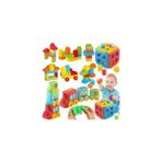 LEGO Yapı Blokları 62 Parça + Eğitici Aktivite Tren + Bultak Puzzle Duyusal Oyuncak Pop Tube Hediye