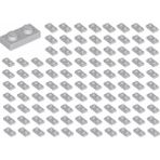 LEGO Yedek Parçalar: Plate 1X2: 100 Adet 1x2 Plate Parts Plaka Parçası Açık Gri - Light Bluish Gray 3023