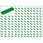 LEGO Yedek Parçalar: Plate 1x4: 100 Adet 1x4 Plate Parts Plaka Parçası Yeşil - Green Plate 3710