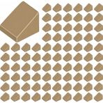LEGO Yedek Parçalar: Slope: 100 Adet 1X1X2/3 Koyu Krem - Dark Tan 54200