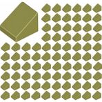 LEGO Yedek Parçalar: Slope: 100 Adet 1X1X2/3 Zeytin Yeşili - Olive Green 54200