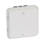 Legrand 070727 Plexo Beyaz IP55 Çift Kutuplu Antimikrobiyel Anahtar