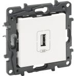 Legrand 2400Ma 768994 Raventi İnci Beyazı İkili Usb Şarj Prizi
