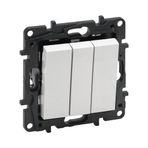 Legrand 768103 Raventi Beyaz Üçlü Anahtar