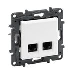 Legrand 768140 Cat 6 Utp Raventi Beyaz 2Xrj 45 Priz