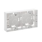 Legrand 768148 Raventi Beyaz İkili Sıva Üstü Kasa