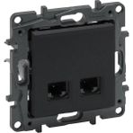Legrand 768330 Telefon Prizi 2XRJ11 - Füme Renk