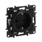 Legrand 768614 Raventi Siyah Topraklı Priz