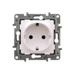 Legrand Raventi Beyaz Topraklı Priz + Çerçeve
