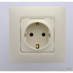 Legrand Salbei Çocuk Korumalı Topraklı Priz, Bej