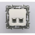 Legrand Salbei Serisi Beyaz 2 Çıkışlı RJ11 Telefon Prizi Çerçevesiz