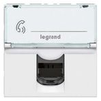 Legrand Telefon Prizi - Rj11 - 4 Kontak - 2 Modül - Beyaz