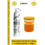 #Lehimteli Kaliteli Elektronik Havya Uyumlu Takım Tüp Lehim Teli 25 Gr 12Mm + Lehim Pastası 40Gr