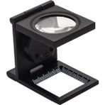 Leidory Lup Mercek Metal Katlanır Ölçekli Kılıflı Büyüteç