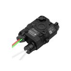 LEIDORY Taktik Peq-15 Pil Kılıfı Kutusu Kırmızı ve Yeşil Lazer Nişangah Beyaz Led El Feneri