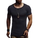 Leif Nelson LN-6281 Siyah Erkek T-shirt