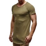Leif Nelson LN-6339 Haki Erkek T-shirt