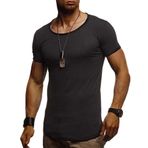 Leif Nelson LN-8209 Siyah Erkek T-shirt