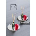 Leila 2 Adet Yuvarlak Aynalı Sunumluk Gümüş 24x24 İkramlık Kahve Ve Çay Sunum Tepsisi