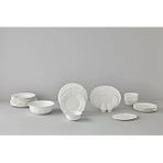Leila 30 Parça Bone China Porselen Yemek Takımı – 6 Kişilik, Minimalist Tasarım