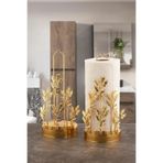 Leila Zeytin Dallı Altın Metal Kağıt Havluluk Peçetelik 29x13x12 cm