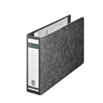 Leitz 10660000 Kaliteli Klasör (Özel Formatlar için, Sert Karton (RC) Bulut Mermer Kaplama, A5 Enine, 5,5 cm Sırt Genişliği, 56 x 174 x 288 mm) Siyah