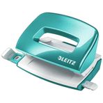 Leitz 50601051 Wow Mini 10 Sayfa Kapasiteli Metalik Buz Mavisi Delgeç