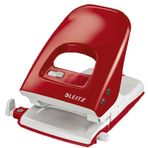 Leitz 51380025 40 Sayfa Kapasiteli Kırmızı Delgeç