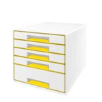 Leitz 5214 WOW Metalik Sarı 5 Çekmeceli Evrak Rafı