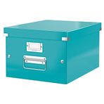 Leitz 6044 WOW Buz Mavisi Orta Boy Metalik Saklama Kutusu